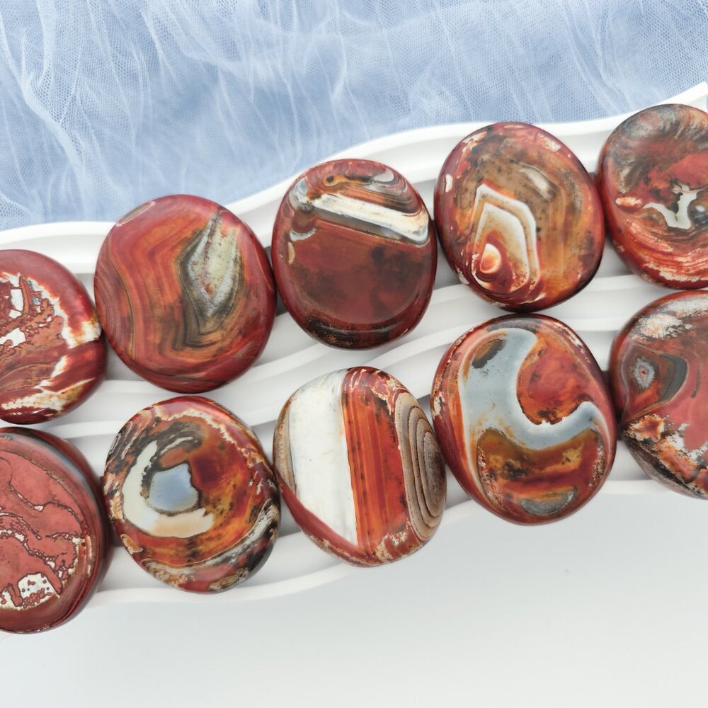 Warring States Red Agate Palm Stone